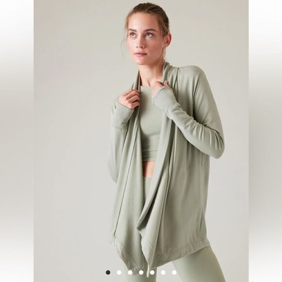 Athleta PRANAYAMA RESTORE WRAP Open Cardigan ST - Picture 1 of 8